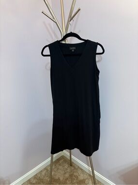 J. Jill Black V-Neck Sleeveless Mini Dress